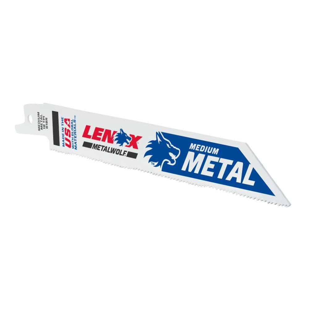 LENOX Tools Reciprocating Saw Blades, Metal Cutting, 6-Inch, 18TPI