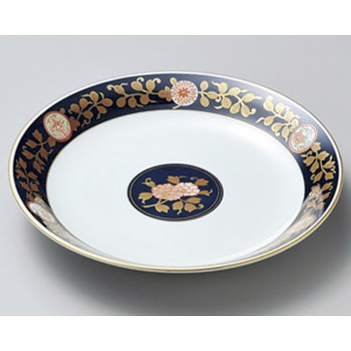 Amazon.co.jp: 有田焼大皿 古伊万里金彩9号皿 [27 x 4.5cm] 料亭 旅館