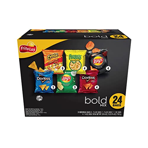 Lays Bold Mix Party Size Variety Pack Chips Snacks - 24 bags