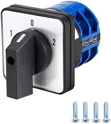 VictorsHome Changeover Switch LW28-32 3 Positions 8 Terminals Universal Rotary Cam Selector Latching Switches 690V 32A