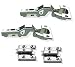 2 cushioned furniture hinges for extra thick doors up to 30 mm. With adjustable damper including mounting plates. LAMPÂ® / Japan Pot Hinge 40 mm