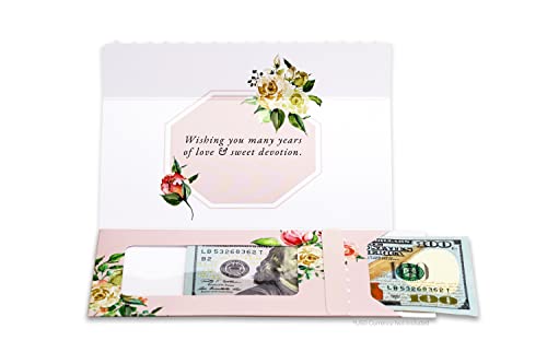 ZipGifts Wedding Card | Zip-Open Money Holder w/Clear Plastic Window for Cash, Check, & Gift Card...