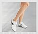 LUCKY STEP Women's Retro Casual Fashion Sneakers Classic Tennis Thin Sole Low Top Lightweight Running Trainer Trendy Cute Walking Shoes Comfortable Footwear(White/Black,7)