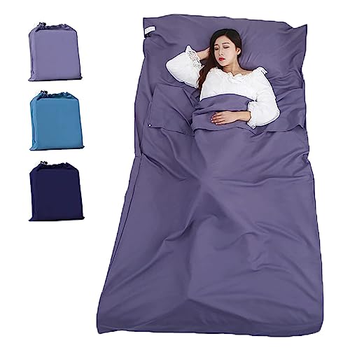 Sleeping Bag Liner Portable Travel Camping Sheets Lightweight And Compact Sleeping Sack Sheets For Adults Comfortable Liners For Traveling Hotel Camping Picnic Hostels Backpacking #TOP1