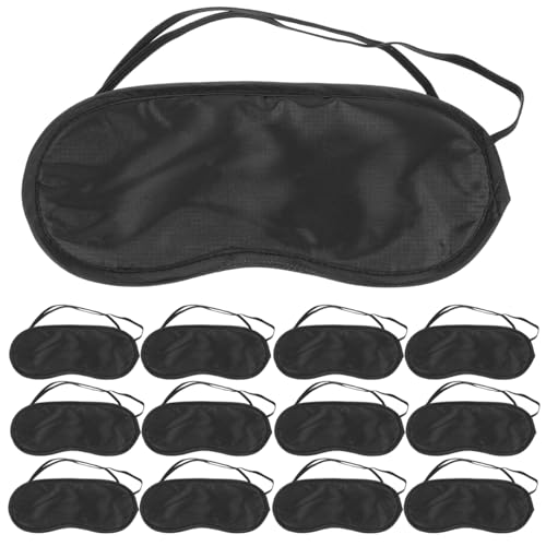 FRCOLOR Lot de 16 masques de sommeil doux, housse de protection, accessoires de voyage, pour homme et femme