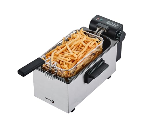 Fagor - Friteuse électrique EasyFry, 2 000 W, capacité de 3 L, contrôle de température jusqu'à...