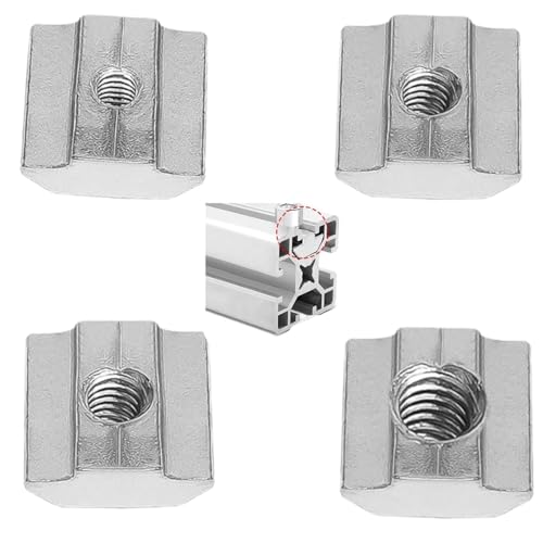 Tuercas deslizantes M4 M5 M6 M8,40 Piezas Tuerca para perfiles aluminio,Juego de tuercas correderas,Accesorios para perfiles,Ferretería técnica para aluminio,ranura de extrusión