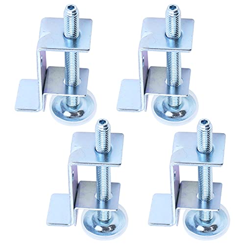 Woogim Paquete de 4 patas niveladoras ajustables tipo Z, niveladores ajustables para muebles, patas de mesa resistentes para muebles, mesas, armarios, banco de trabajo, estanterías