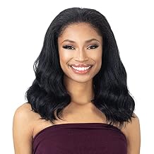 FreeTress Equal Half Wig Drawstring Full Cap Natural Me Natural Pressed Waves 1B