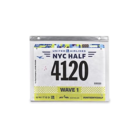 Bibfolio Race Bib Display Vinyl Protector Sheets | Designed by Gone For a Run | 1 Pack (12 Vinyl Sheets/Pack) - 12 Sheets Cover