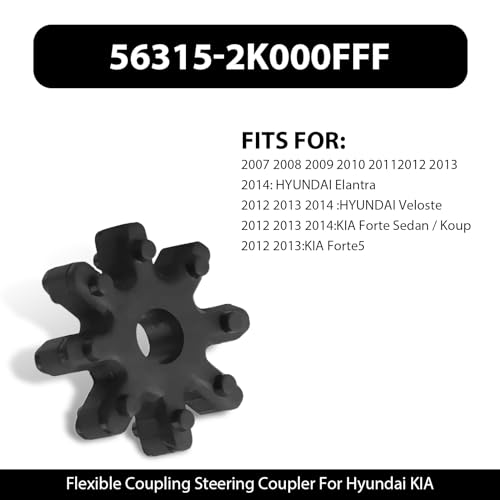 Cerfioo CERJL501BL-1207 2 Pcs Automotive Flexible Steering Coupler Replacement thumb #2