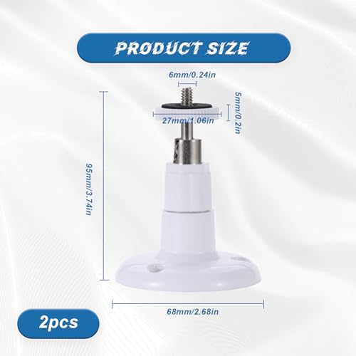 2 Pcs Ring No Drill Mount Premium Quality Security Mounting Brackets