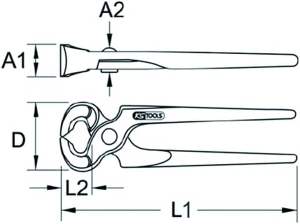 KS TOOLS Carpenter's pincer HD, 200mm