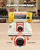 VEVOR Bench Buffer Polisher, 1/2HP Polishing Buffing Machine, 0 to 8000RPM Benchtop Polisher Grinder with 4" Cloth Wheel, 3" Grinding Wheel & 3" Fiber Wheel for Metal, Jewelry, Wood and Plastic