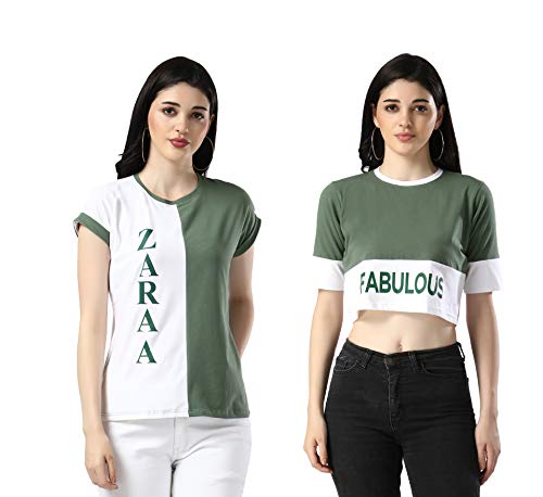 Image of DHRUVI TRENDZ Women's Regular Fit TOP