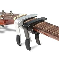 WINGO Gitarren-Kapodaster Mit 5 Plektren - Für Gitarre & Ukulele