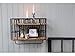 Chic Antique Regał ścienny kosz ścienny 5 haczyków metal/drewno przemysłowe vintage Loft