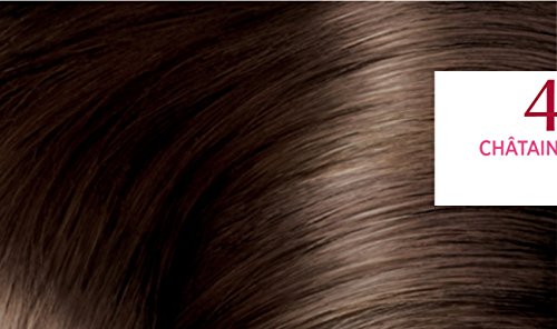 Coloration 4 Châtain Triple Soin Couvre 100% Cheveux Blancs Excellence Crème 'oreal Paris La Boîte - vue 5