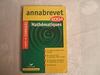 Annabrevet 2004: Mathématiques 2218744627 Book Cover