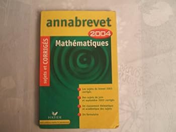 Paperback Annabrevet 2004: Mathématiques (+ corrigés) [French] Book