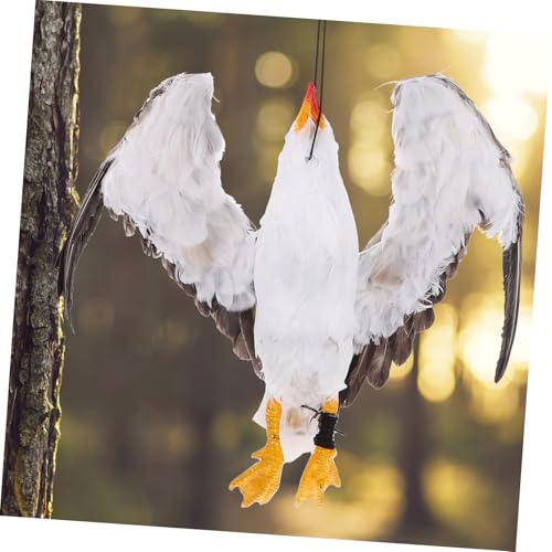 Mouette simulée résistante en matériau plastique pour ornement durable - 5