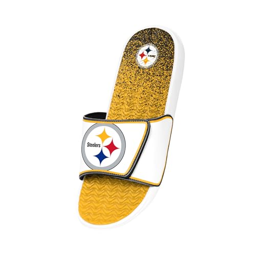 Image of FOCO mens Nfl Primary Team Logo Gradient Gel Slide Sandals