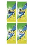 240 x Flash All Purpose Anti-Bacterial Large Cleaning Wipes Strong & Thick, Lemon, 60 Large Wipes x 4 packs (240 Wipes Total)