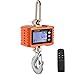 Mophorn Bilancia a Gancio Digitale da 1000 KG, Bilancia da Appendere Digitale con Elevata Precisione, Gancio Digitale da Bilancia, Display LCD Portatile da Appendere, Caccia all'aperto (arancione)