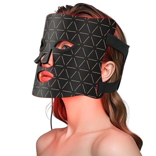 Image of Red Light Therapy Mask for Face, LED Face Mask Light Therapy with Red 630±5nm & NIR 830nm, Body Beauty Machine for Care at Home