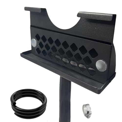 Entonnoir de graisse pour barbecue grande capacité à fixation par serrage