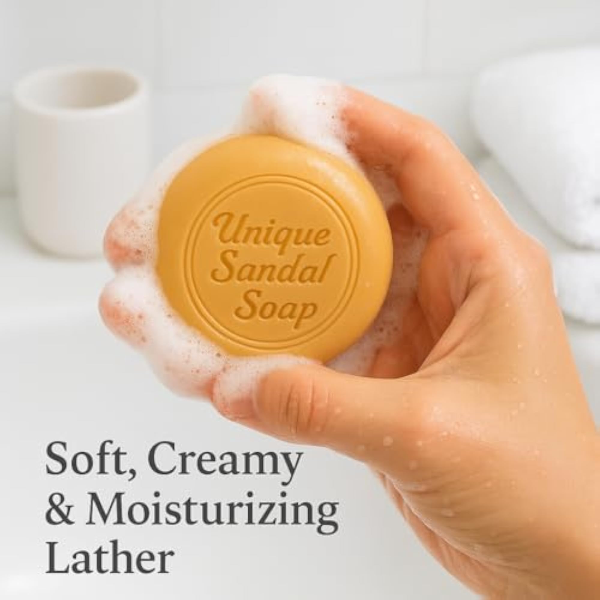 Mysore Unique Sandal Soap 150g, Pure Sandalwood Bathing Bar