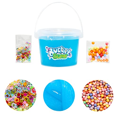 Premade Slime Colour Clear Slime Crystal Putty with Glitter Non-Sticky Scented Slime Toy for Girls Boys,DIY Slime Supplies Stretchy Putty Kids Party Gift