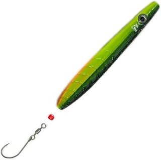 Troutwerk ParaLAXX 5 g 6,5 cm Intermitente – Señuelo de trucha, señuelos de trucha, intermitentes en línea, señuelos de pesca, señuelos artificiales, color verde/amarillo/rojo