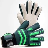 ⚽ Este guante de portero protege sus dedos de la flexión hacia atrás mientras mantiene la formación del dedo delantero y toda la flexibilidad necesaria para evitar lesiones en los dedos durante la competencia o el entrenamiento.