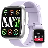 Reloj Inteligente Mujer Hombre con Alexa Integrado, Pantalla HD de 1,83' y Llamadas Bluetooth IP68 Smartwatch con SpO2 Sueño 100+ Modos Deportivos, Regalo Pulsera Actividad para Android iOS, Morado