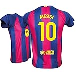 Generico Maglia Messi 10 Home qualità Top Replica Prodotto Ufficiale Barca Autorizzato Taglie da Adulto Bambino (IT, età, 14 Anni)
