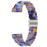 Ersatzband für Versa 3, Miya Resin Armband Ersatz Armband Frauen Männer Armband Uhrenarmbänder für Versa 3/Versa Sense (M8)