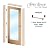 Frosted Glass Laundry Door - Loads of Fun (Element) - 1D Negative Frosted - Sayings - 36" x 84" - Knob on Right - Pull Open - Cherry