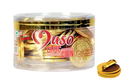 Tosca Muso Choc Coin – Gold Chocolate Coins | Chocolate Coins Gift Pack (60 pieces)