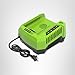 Greenworks PRO 80V Lithium Ion Single Port Rapid Battery Charger GCH8040