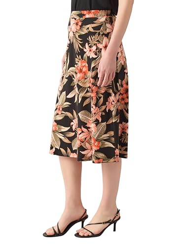 Kasper Women's Floral Printed Matte Jersey Midi Skirt2
