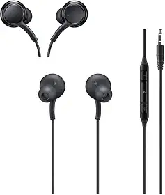 Fone de Ouvido com Fio Premium P2 (3.5mm) – À Prova de Suor, Microfone, Áudio Profissional, Leve, Cabo Anti-Emaranhamento para Smartphone, Tablet, PC, Notebook, MP3