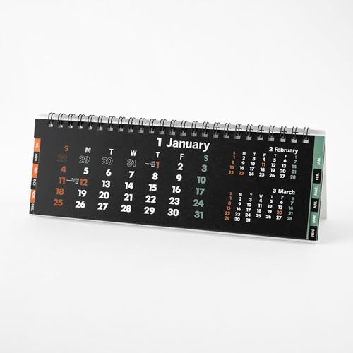 イノベーター 2026年 カレンダー 卓上 スリム 黒 31401006