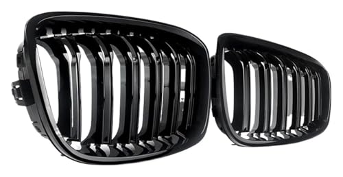 Rejilla parachoques para BMW F20 F21 118i 120i (2011-2014) con diseño de doble línea de carreras