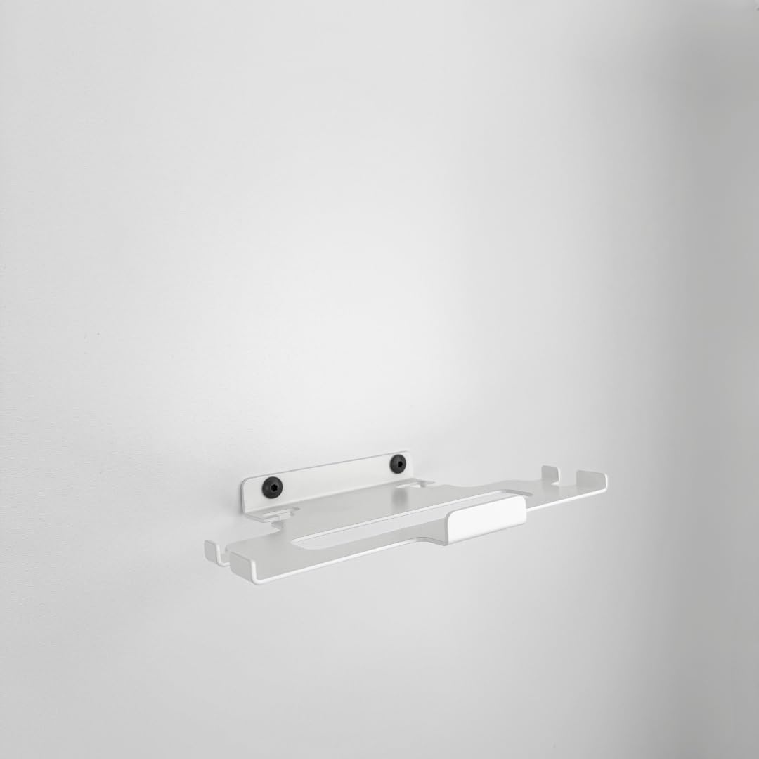 Supporto da parete per Fritzbox 5690 Pro, in metallo, stabile e salvaspazio, montaggio a parete, supporto per router Fritz 5690 Pro, metallo bianco, made in Germany