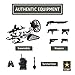 United States Army Action Figures & Kids Snowmobile Military Toys Set w/ Snow Mobile, Soldier, Weaponry & Play Vehicle Accessories, 3+