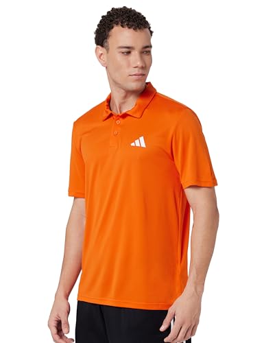 Image of adidas Men's Polyester Geometric Regular Fit Polo Shirt