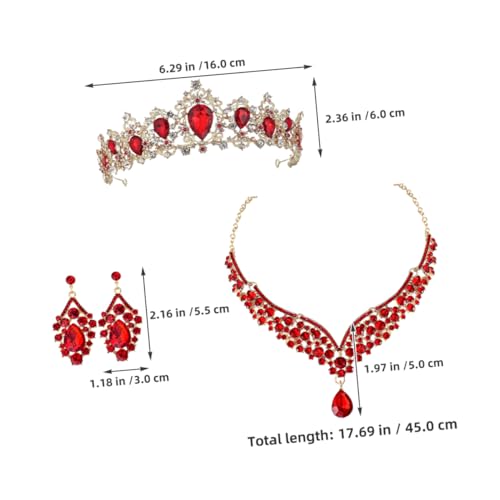 Bijoux en strass de haute qualité en alliage rouge d'exception - 5