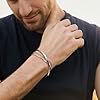 XUANPAI 2 Pcs Silver Stainless Steel Minimalist Unisex Bracelets - Cuban Link Chain Bracelets for Men Women - Adjustable 7.08 Inches - Silver 3 #2