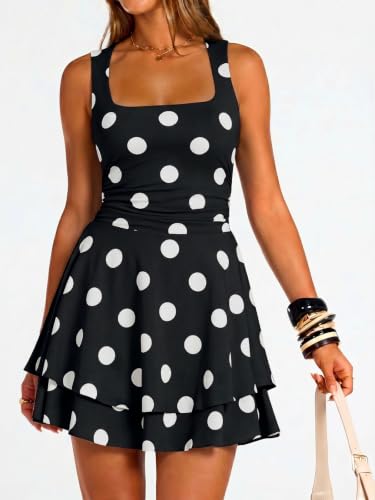 Image of Trendy Queen Women Mini Summer Party Homecoming Beach Vacation Sun Dresses